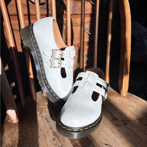 White Double Strap Dr Martens (Mary Jane’s)